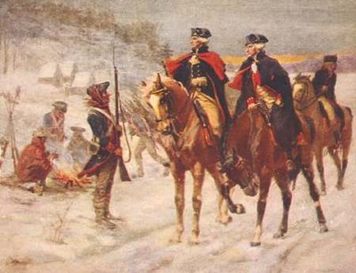 General Washington With His Men Valley Forge